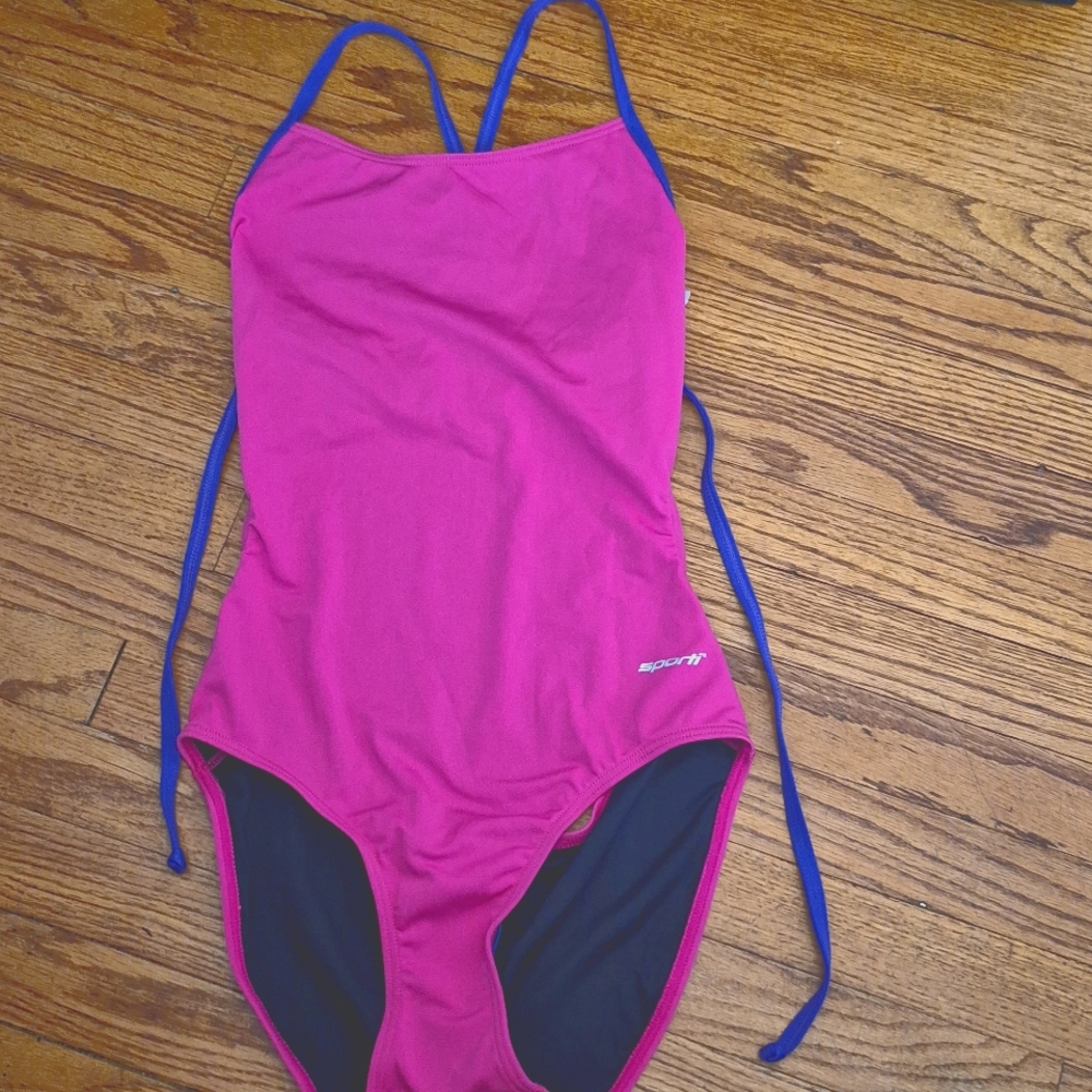 Sporti Women's Pink One Piece Swimsuit